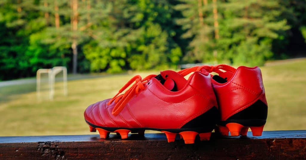 Red-soccer-boots