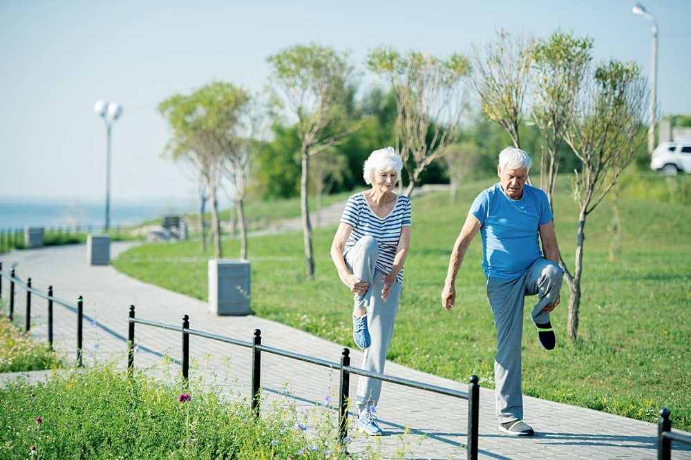 active senior couple