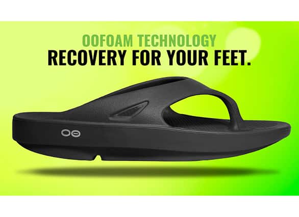 oofos recovery flip flops